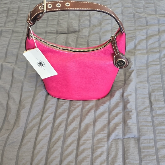 Dooney Bourke Pink Leather Shoulder Bag Nwt - Picture 1 of 9